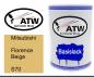 Preview: Mitsubishi, Florence Beige, S70: 500ml Lackdose, von ATW Autoteile West.